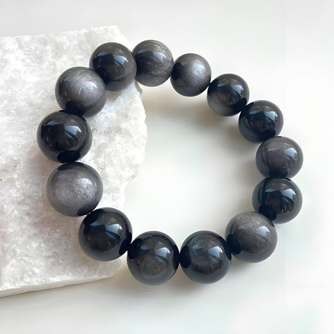 Midnight Shield Obsidian Bracelet