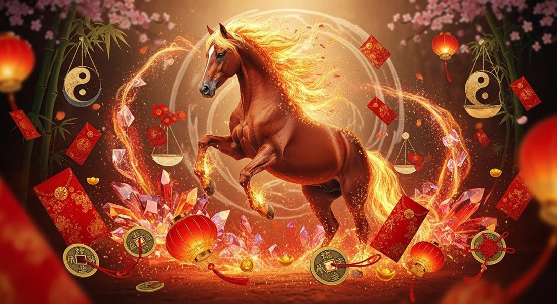 2026 Chinese zodiac Year of the Fire Horse with blessings, crystal guidance, and cultural rituals for luck, balance, and prosperity. - EclipticJew