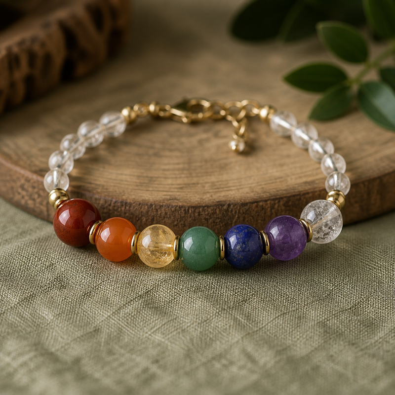 7 Chakra Bracelet Meaning: Stones, Bead Order & Which Hand