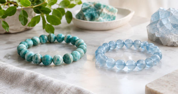 Amazonite vs aquamarine: which blue bracelet should you choose?