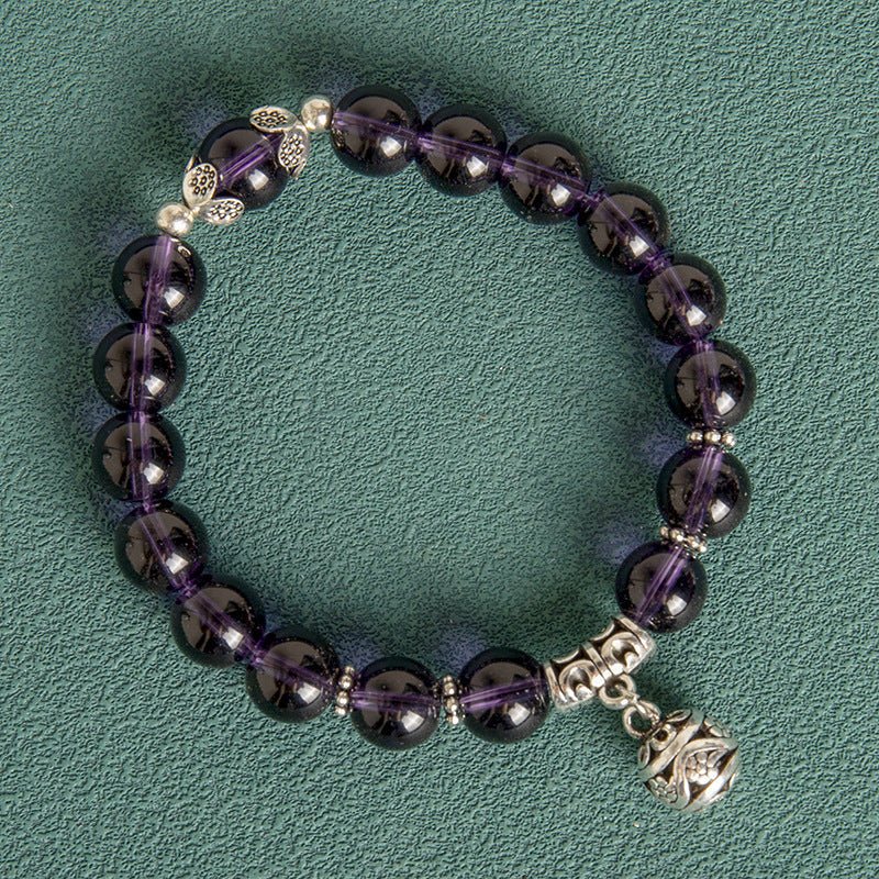 10MM Hollow Ball Korean Style Crystal Opal Beaded Bracelet - EclipticJew