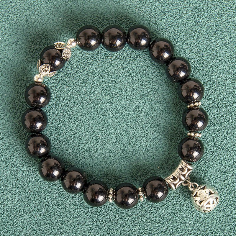 10MM Hollow Ball Korean Style Crystal Opal Beaded Bracelet - EclipticJew
