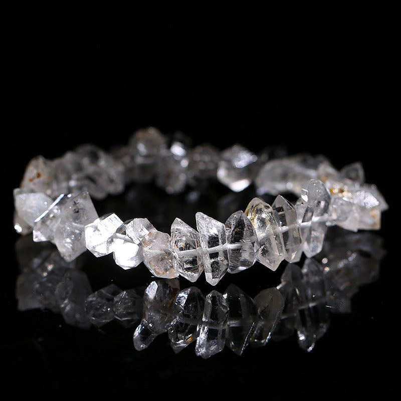 Crystal Double Pointed Sparkling Diamond Bracelet - EclipticJew