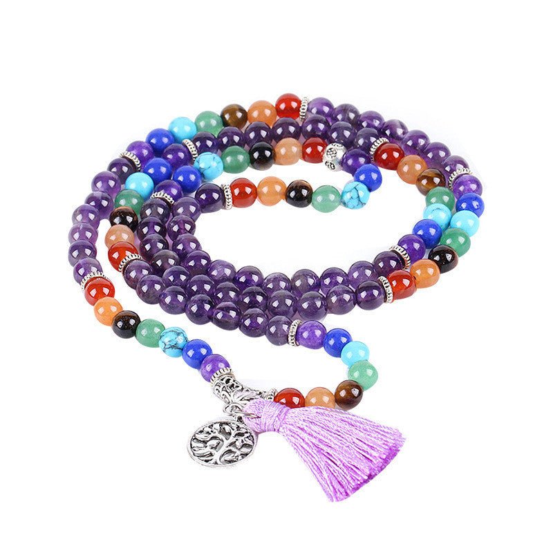 7 Chakra double healing bracelet - EclipticJew