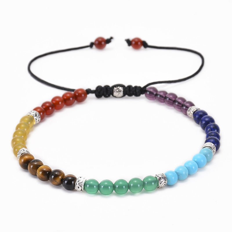 Adjustable Chakra Energy Beaded Bracelet - Harmonize Mind & Body - EclipticJew