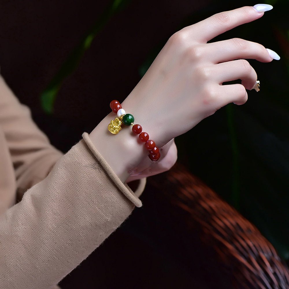 Agate bracelet - EclipticJew