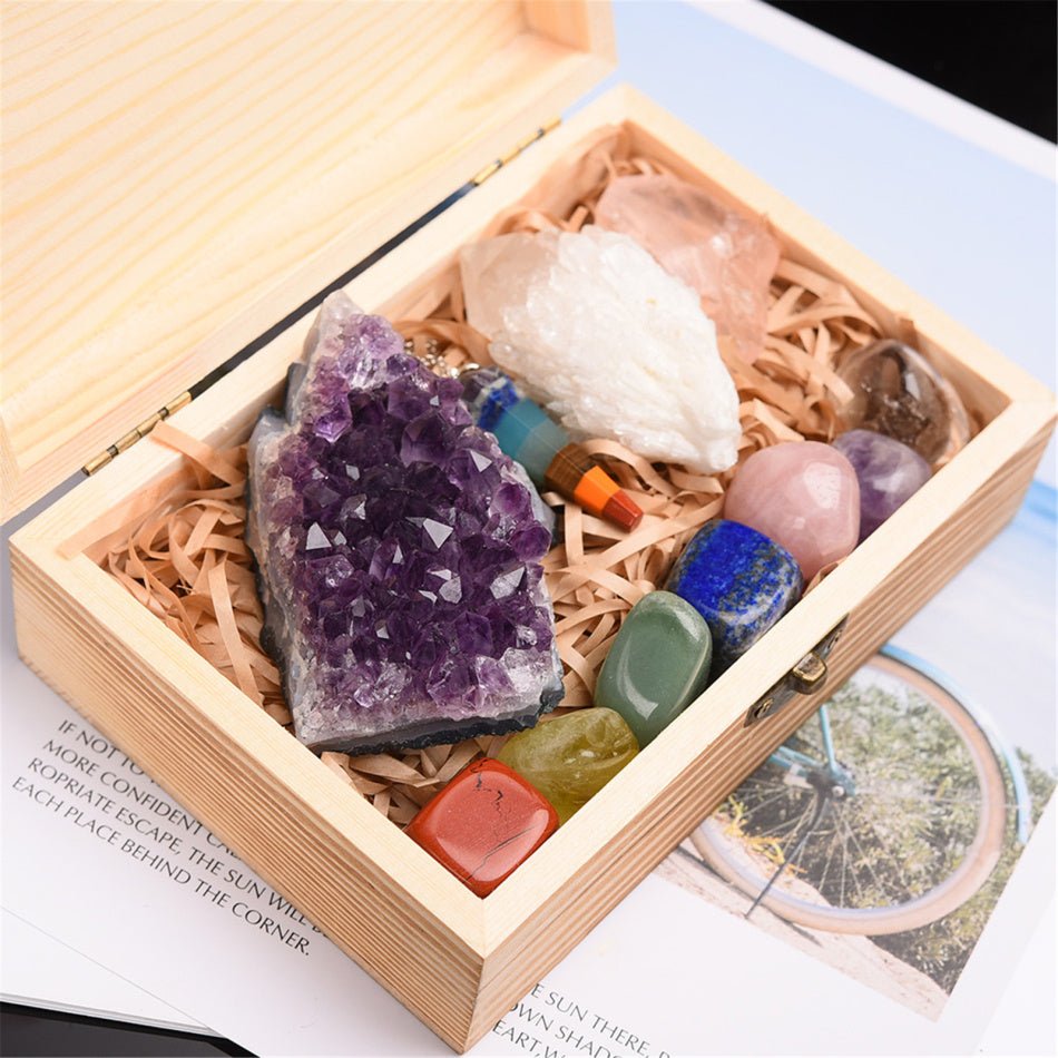 Amethyst Hexagonal Prism Set - Natural Crystal Power Stones - EclipticJew