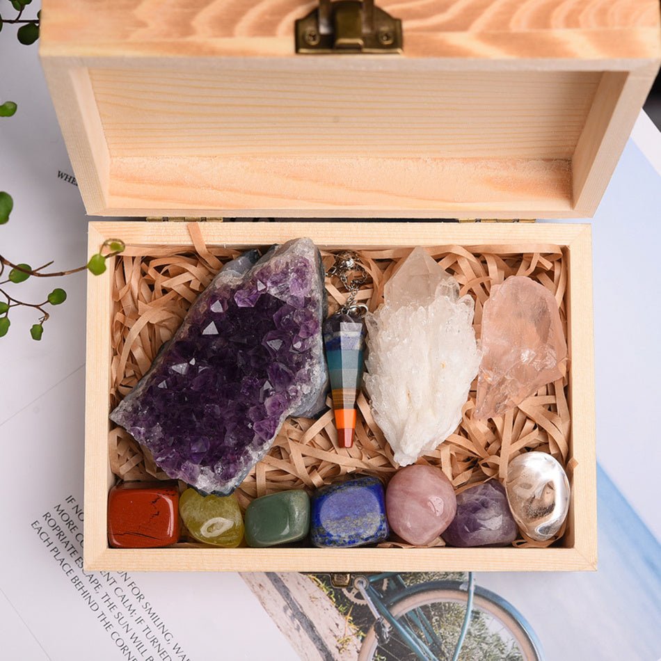 Amethyst Hexagonal Prism Set - Natural Crystal Power Stones - EclipticJew