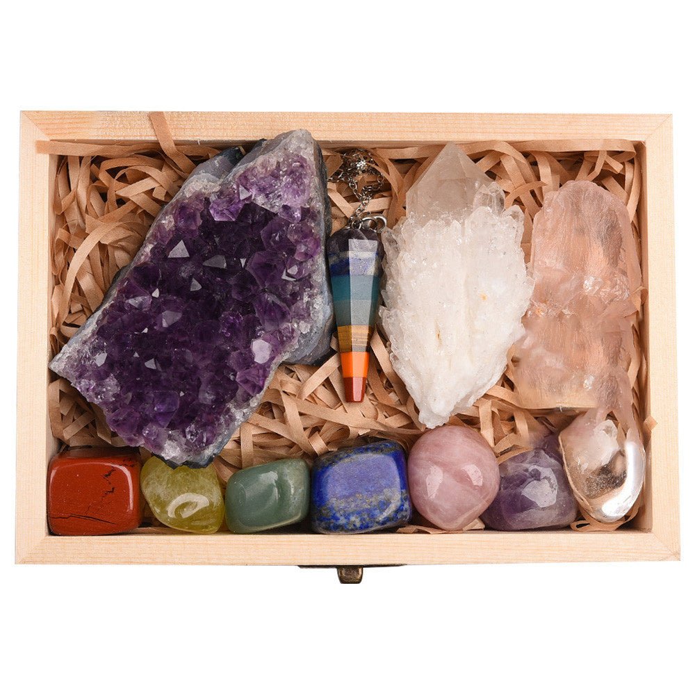 Amethyst Hexagonal Prism Set - Natural Crystal Power Stones - EclipticJew
