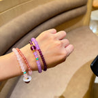 Amethyst Luck Bracelet | Double-Layer Purple Crystal Bracelet | Success & Good Fortune Gift | Elegant Minimalist Jewelry
