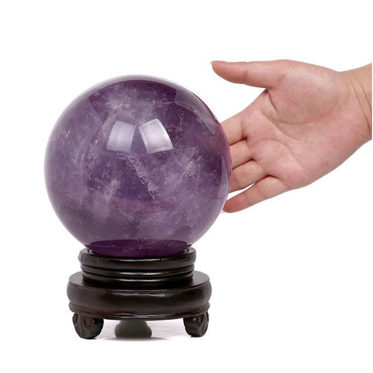 Amethyst Sphere of Enlightenment - Crystal Ball for Healing and Empowerment - EclipticJew