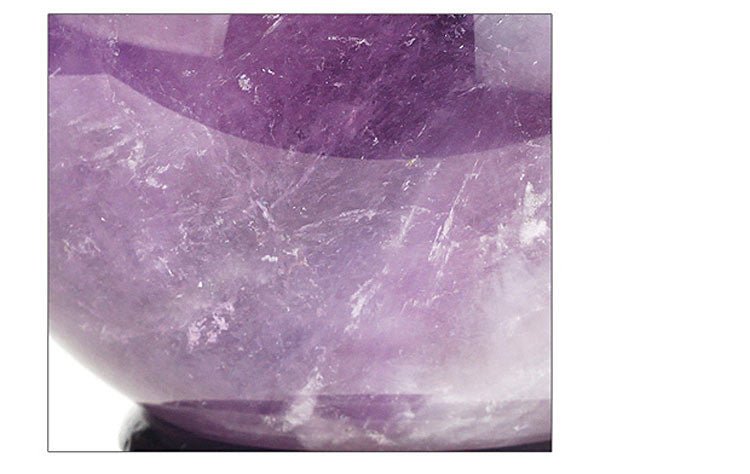 Amethyst Sphere of Enlightenment - Crystal Ball for Healing and Empowerment - EclipticJew