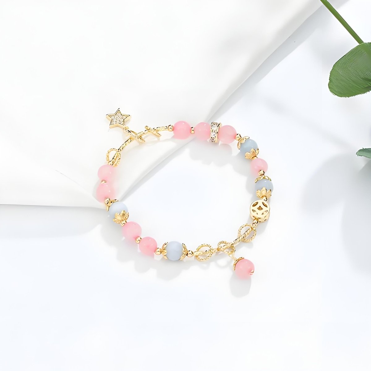 Aquamarine Star Charm Bracelet - EclipticJewaquamarineB2G1FBracelets