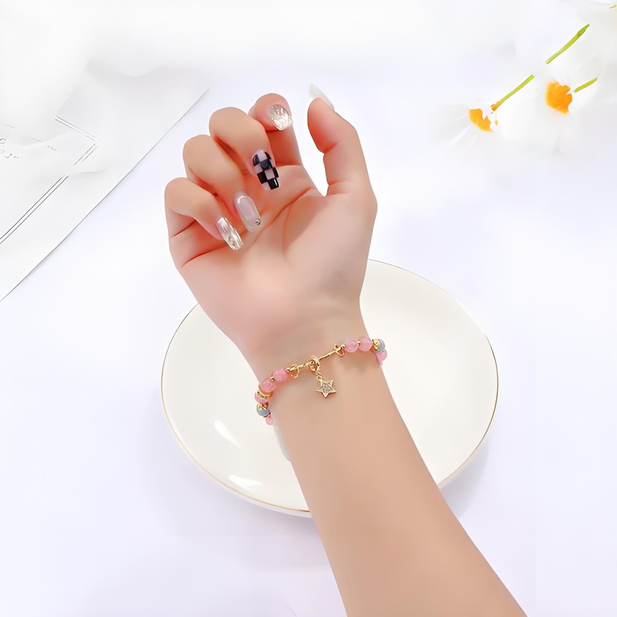 Aquamarine Star Charm Bracelet - EclipticJewaquamarineB2G1FBracelets