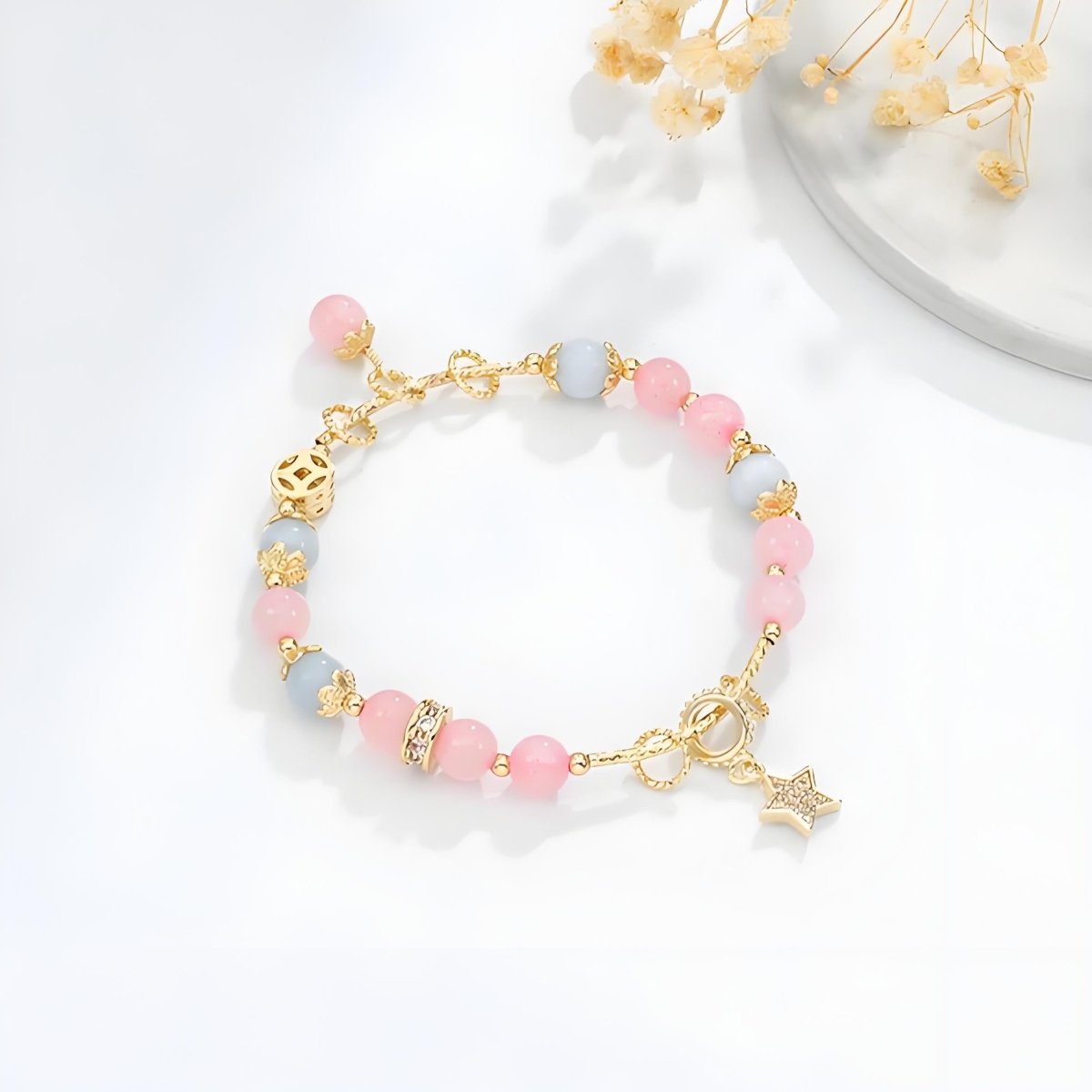 Aquamarine Star Charm Bracelet - EclipticJewaquamarineB2G1FBracelets