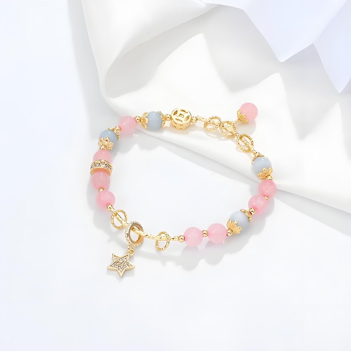 Aquamarine Star Charm Bracelet - EclipticJewaquamarineB2G1FBracelets