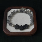 Blessed Black Rutilated Quartz Bracelet | Protection & Power Amulet