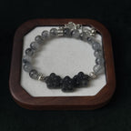 Blessed Black Rutilated Quartz Bracelet | Protection & Power Amulet