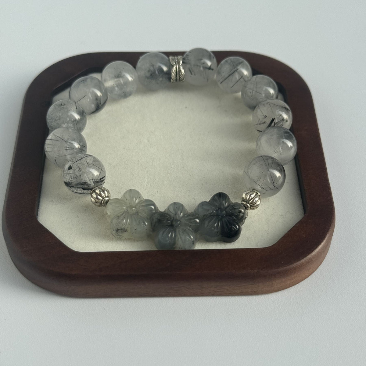 Blessed Black Rutilated Quartz Bracelet | Protection & Power Amulet