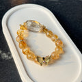 Blessed Golden Citrine Bracelet | Wealth Manifestation Butterfly Crystal Amulet