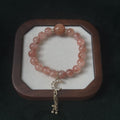 Blessed Red Jiao Hua Bracelet | Moon & Tassel Wealth Amulet