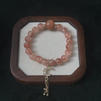 Blessed Red Jiao Hua Bracelet | Moon & Tassel Wealth Amulet