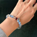 Blue Kyanite Pearl Harmony Bracelet | Communication, Intuition, Inner Growth