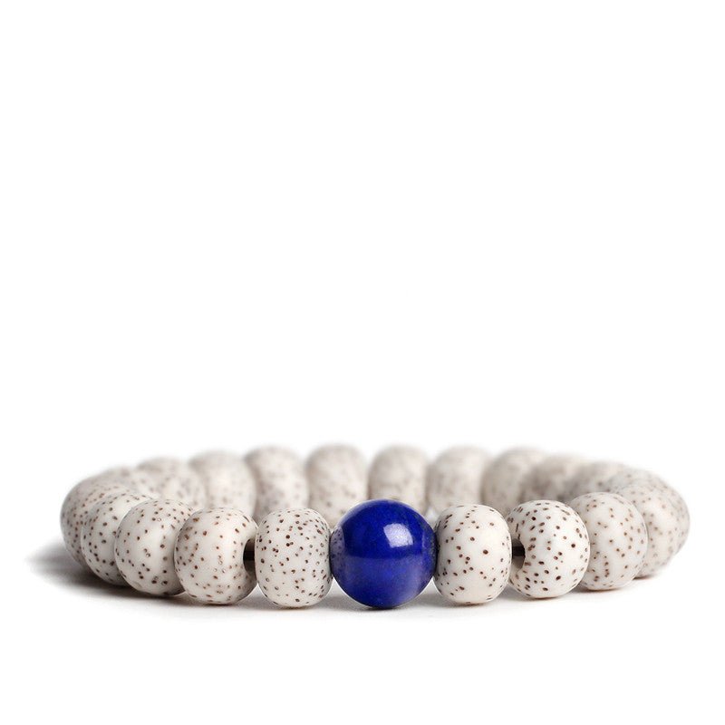 Bodhi Seed Root Bracelet Single Circle Bracelet Beads Beaded - EclipticJew