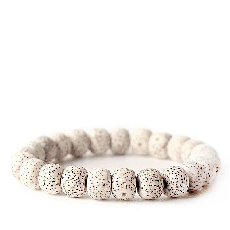 Bodhi Seed Root Bracelet Single Circle Bracelet Beads Beaded - EclipticJew