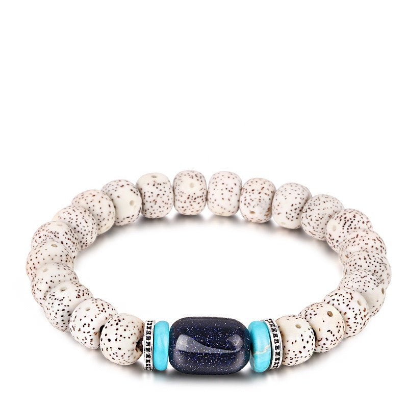 Bodhi Seed Root Bracelet Single Circle Bracelet Beads Beaded - EclipticJew