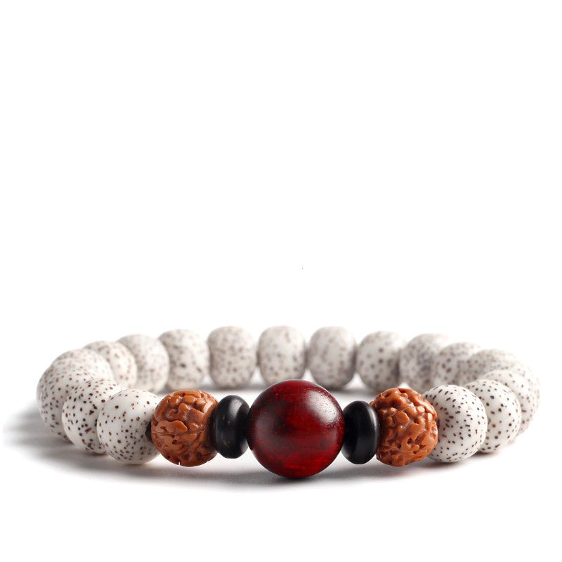 Bodhi Seed Root Bracelet Single Circle Bracelet Beads Beaded - EclipticJew
