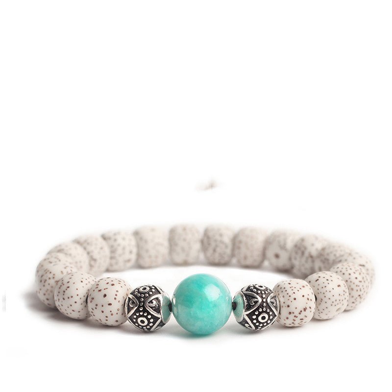 Bodhi Seed Root Bracelet Single Circle Bracelet Beads Beaded - EclipticJew