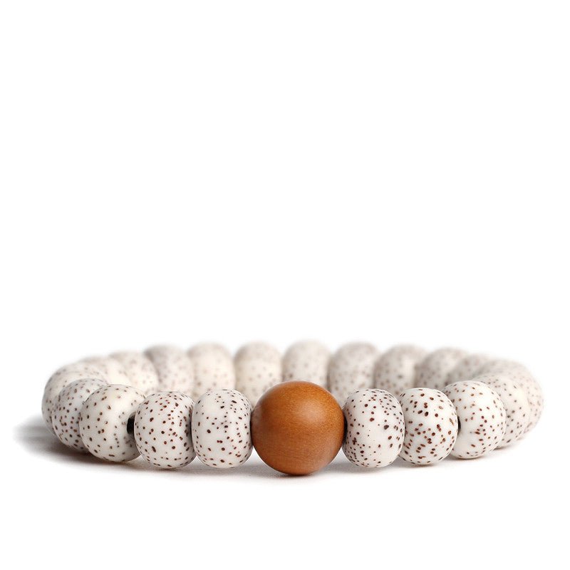Bodhi Seed Root Bracelet Single Circle Bracelet Beads Beaded - EclipticJew