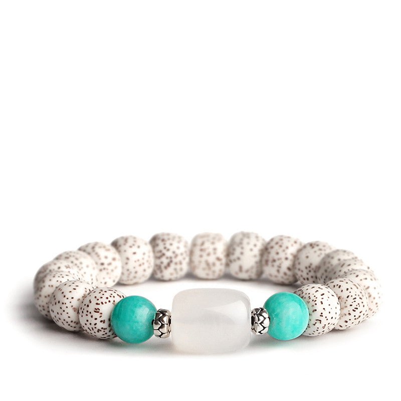 Bodhi Seed Root Bracelet Single Circle Bracelet Beads Beaded - EclipticJew