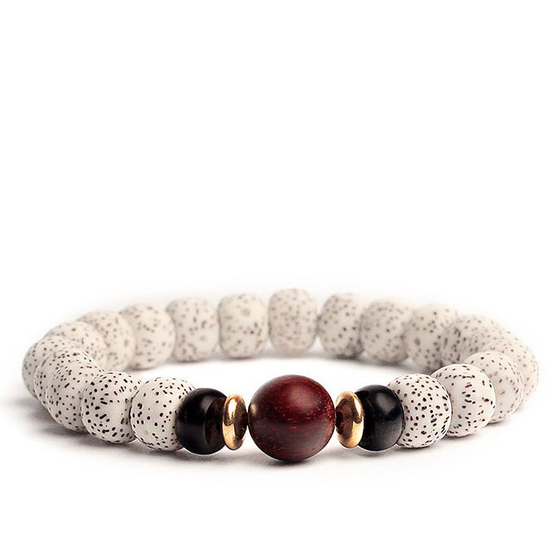 Bodhi Seed Root Bracelet Single Circle Bracelet Beads Beaded - EclipticJew