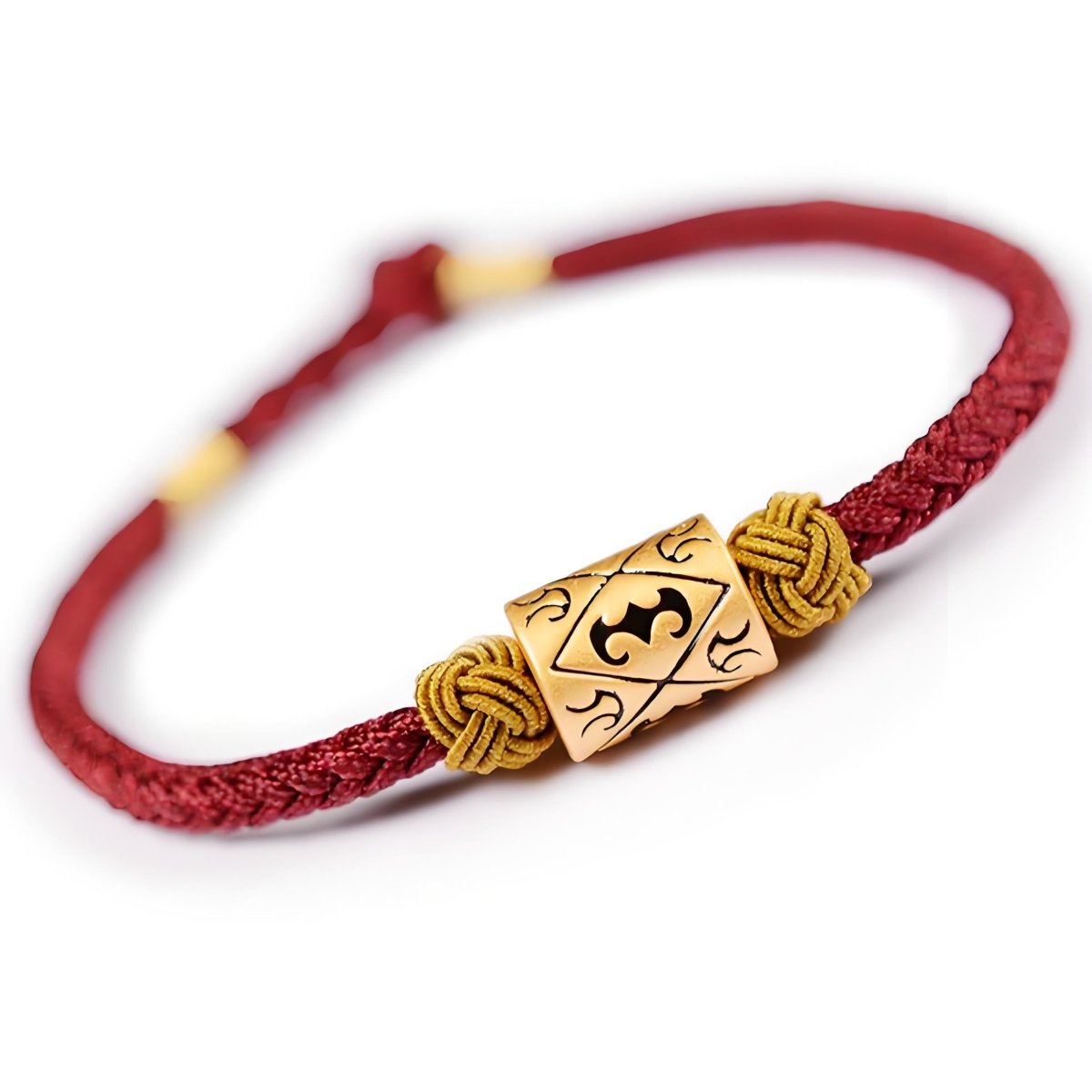 Braided Red String Tanabata crystal energy bracelet - EclipticJewbraceletBraceletsnew