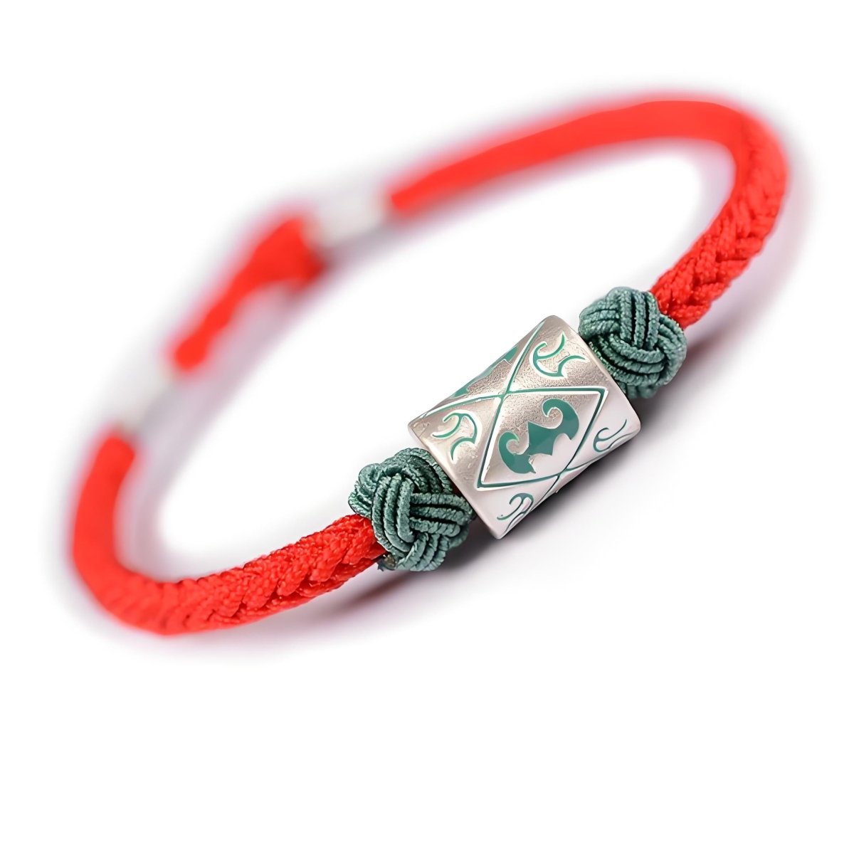 Braided Red String Tanabata crystal energy bracelet - EclipticJewbraceletBraceletsnew
