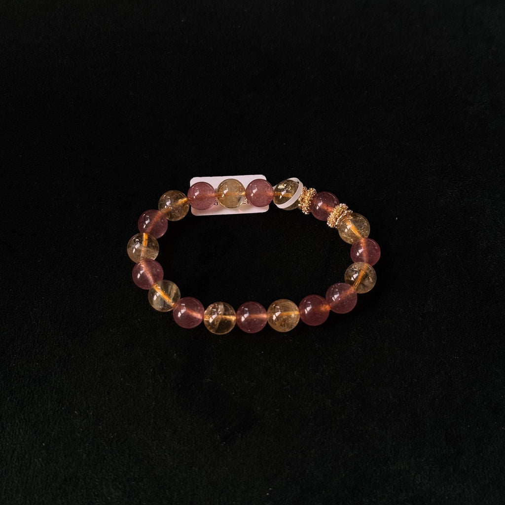 Citrine Strawberry Fortune Bracelet | Prosperity, Love, Wealth