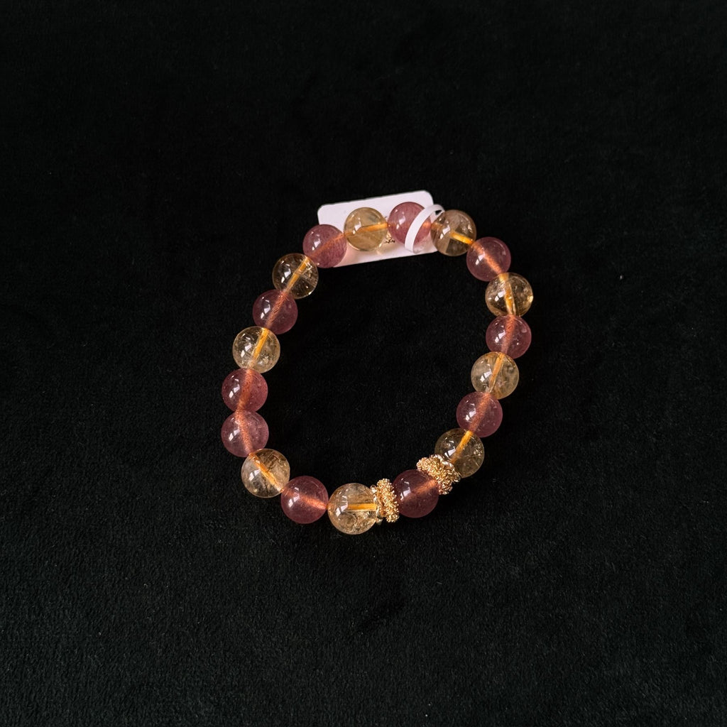 Citrine Strawberry Fortune Bracelet | Prosperity, Love, Wealth