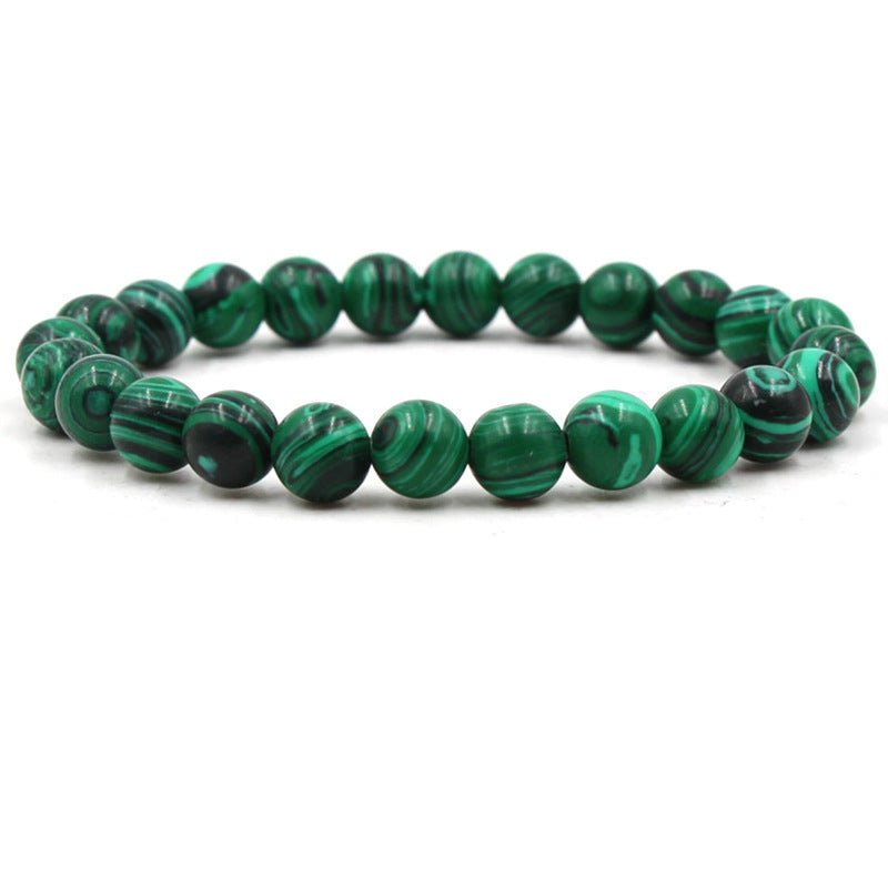 Classic Green Malachite Elemental Balance Bracelet - EclipticJew