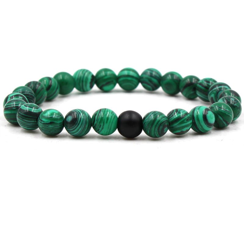 Classic Green Malachite Elemental Balance Bracelet - EclipticJew
