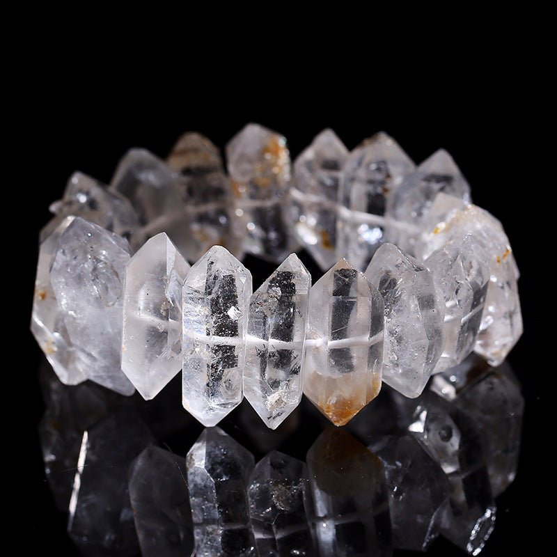 Crystal Double Pointed Sparkling Diamond Bracelet - EclipticJew