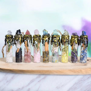 Crystal Energy Bottles - EclipticJewcitrineclear quartzcrystal