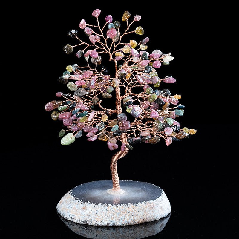 Crystal Lucky Tree Fortune Tree Agate Handmade Crafts2 - EclipticJew