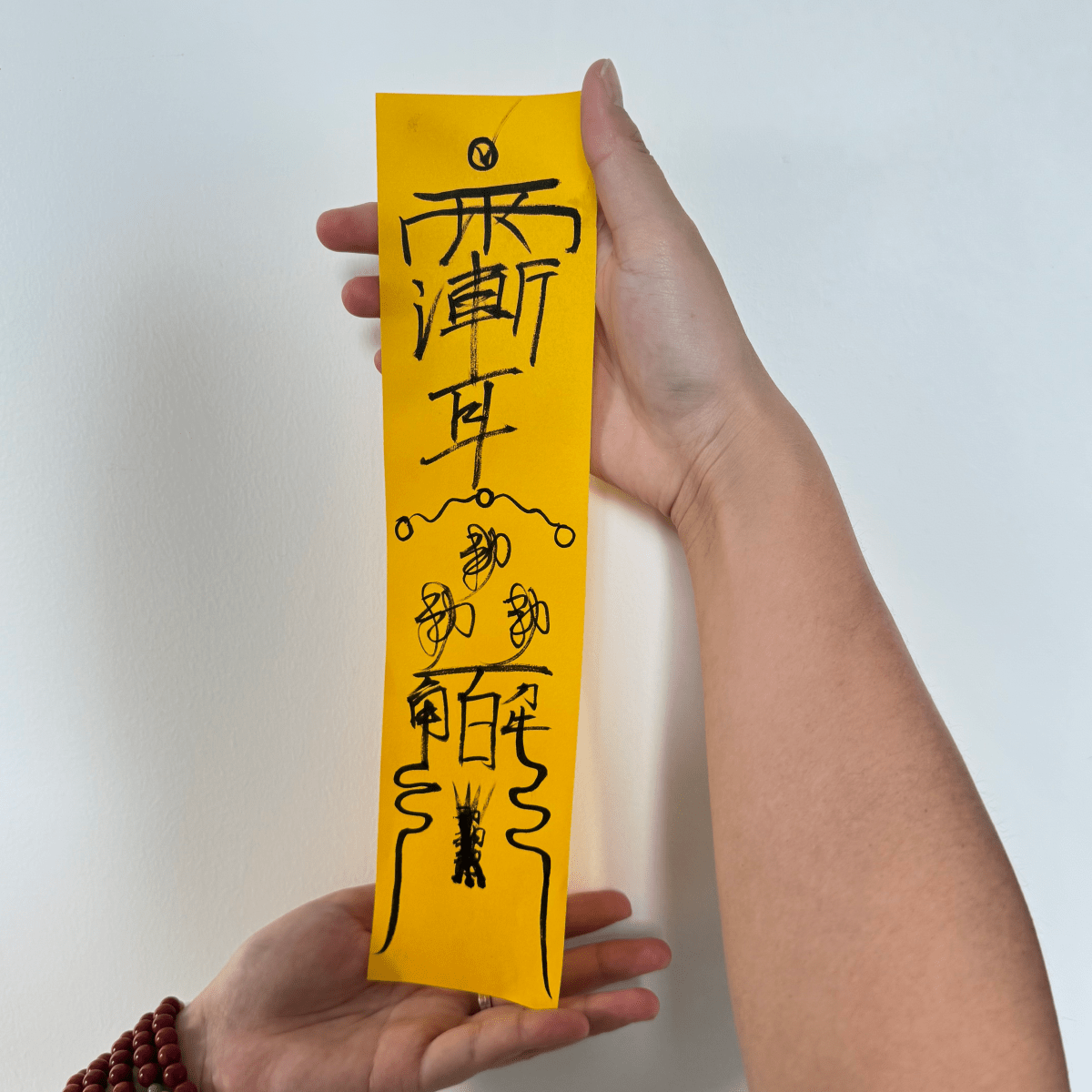 Custom Taoist Peace Talisman | Hand - Drawn Fu Amulet 7×30cm | Personalized Birth Time Blessing, Spiritual Protection - EclipticJew