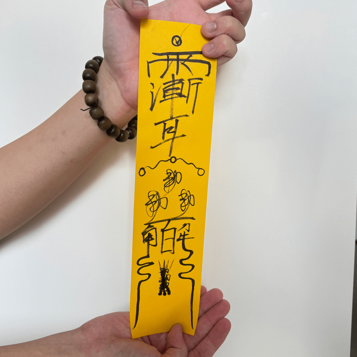 Custom Taoist Peace Talisman | Hand - Drawn Fu Amulet 7×30cm | Personalized Birth Time Blessing, Spiritual Protection - EclipticJew