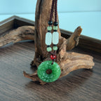 Double-Sided Pixiu Pendant Necklace | Liuli Glass Amulet | Wealth & Protection Chinese Talisman