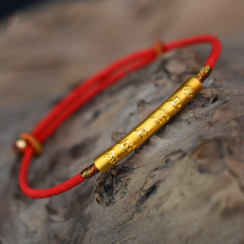 Empowerment Red String Tibetan Blessing Bracelet - EclipticJew