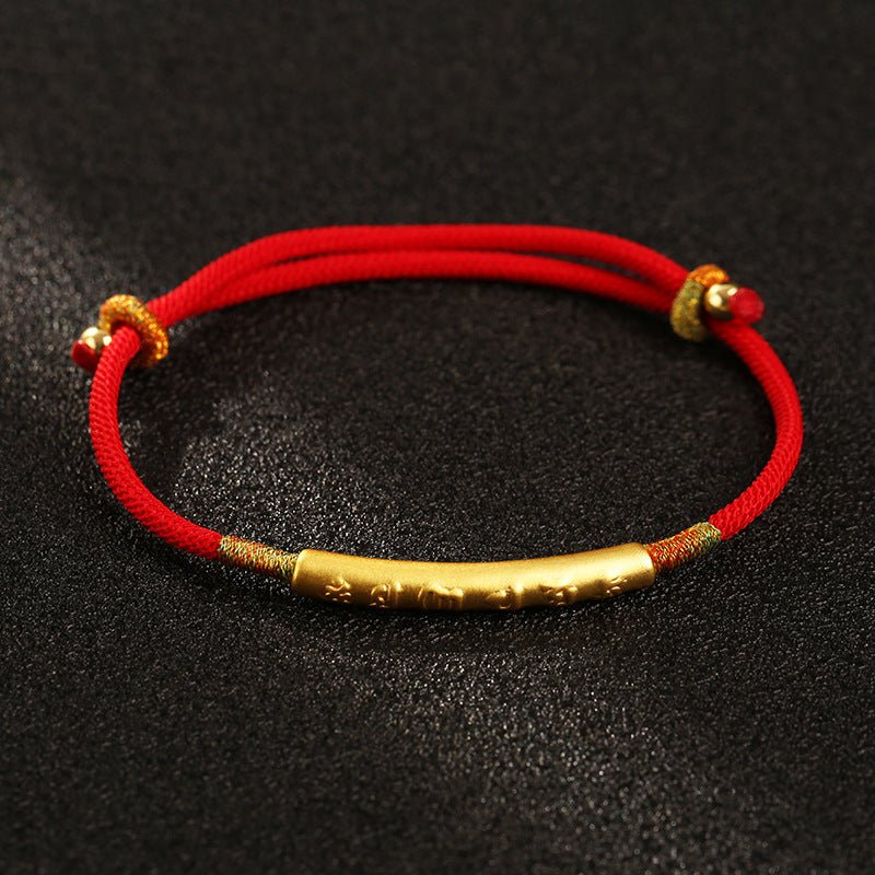 Empowerment Red String Tibetan Blessing Bracelet - EclipticJew