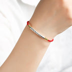Empowerment Red String Tibetan Blessing Bracelet - EclipticJew